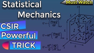 CSIR PHYSICS : Statistical Mechanics : A POWERFUL TRICK - CSIR-JRF/GATE /JEST/ TIFR - 2020 HD