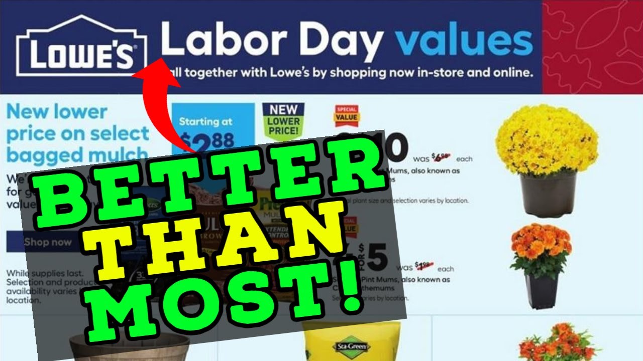 Lowe's Labor Day Sale! 2021 YouTube