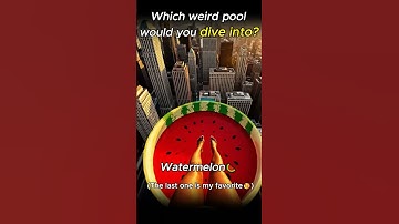 Which weird pool would you dive into? 🏊Pt.8 #asmr #oddlysatisfying #relxing #pool #dream #shorts