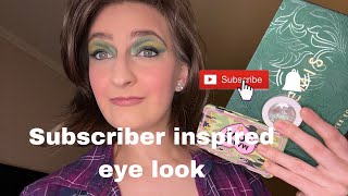 Subscriber picks my eye makeup , Pt.1 ( Smartypantzshobiz color pick )