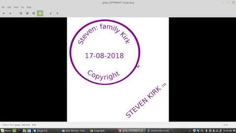 How To Make A Copyright And TM Stamp Using GIMP