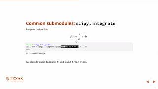 SciPy:  Scientific Toolkit
