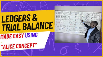 LEDGER and TRIAL BALANCE using ALICE CONCEPT