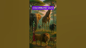 Only Sharp Eyes Can Spot the Hidden Animals! 👀🌈 #quiz #trivia #colorblind #shorts #viralshorts