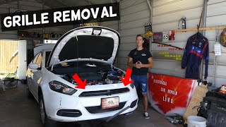 FRONT BUMPER GRILL GRILLE REMOVAL REPLACEMENT DODGE DART