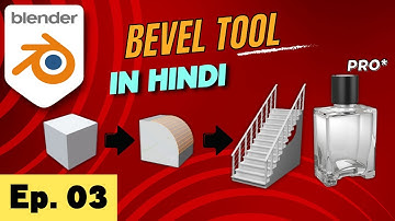 Blender Tutorial in Hindi Ep-03: Bevel Tool in Blender | Make Perfume Bottle | Blender 4.0