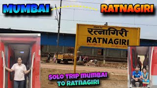 SOLO TRIP MUMBAI TO RATNAGIRI 🚊 || 2k24 || #madhavivlog #mumbai #ratnagiri  PART 1 || VLOG 92