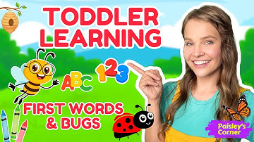 Baby & Toddler Learning Video - Learn Colors, Counting & First Words for Babies with Bugs