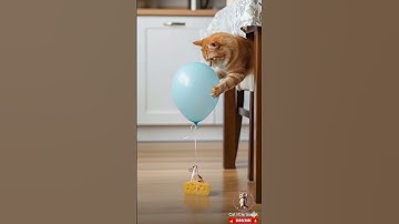 Shocking! 😱😱The newest balloon trap – Let’s go! やばすぎ！😱😱最新の風船トラップ、いっくよ〜！ #shorts #tabbycat #trap