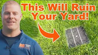 Simple Solution For Bad Yard Drainage | French Drain System