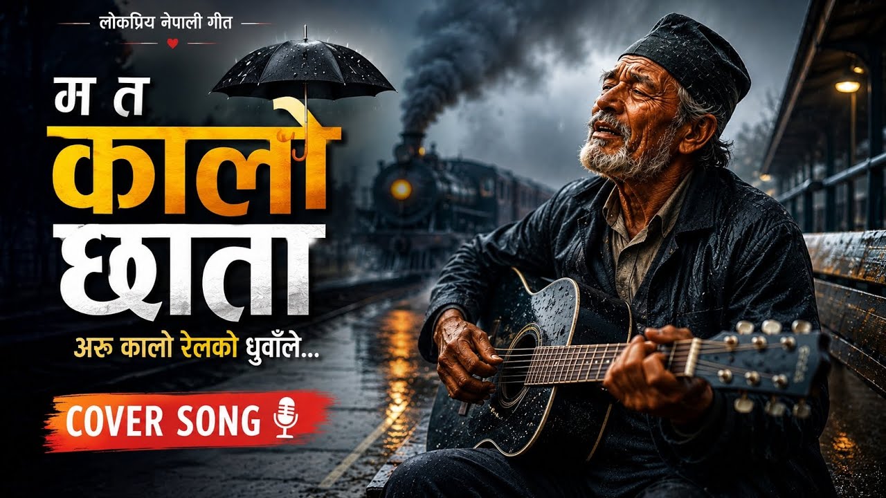 म त कालो छाता हजुर ओढ्दै नओढ्नाले – Cover Song | Nepali Folk Cover 2026 | Guitar Version