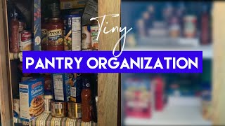 Tiny Pantry Organization | Older Mobile Home