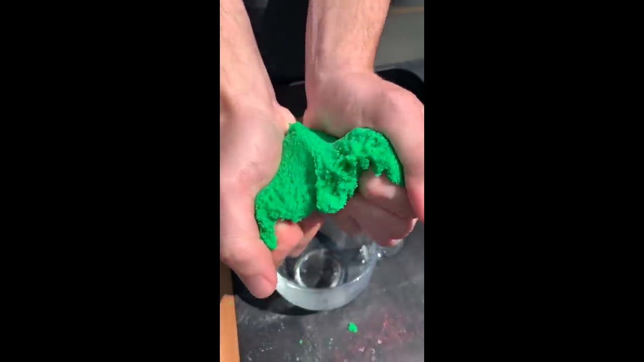 Putting Kinetic Sand In Slime 