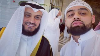 ‏ ‏القارئ السنغالي ‏محمد الهادي توري طلب القاري البريطاني محمد ايوب عاصف يقراء في المسجد الحرام