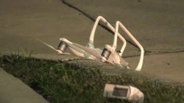 Drone crashes and hits police car during investigation of fatal crash