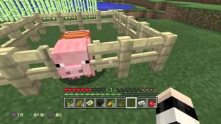 【マインクラフト】ガッツ深谷のマイクラ実況Part34 豚が空を飛ぶ!