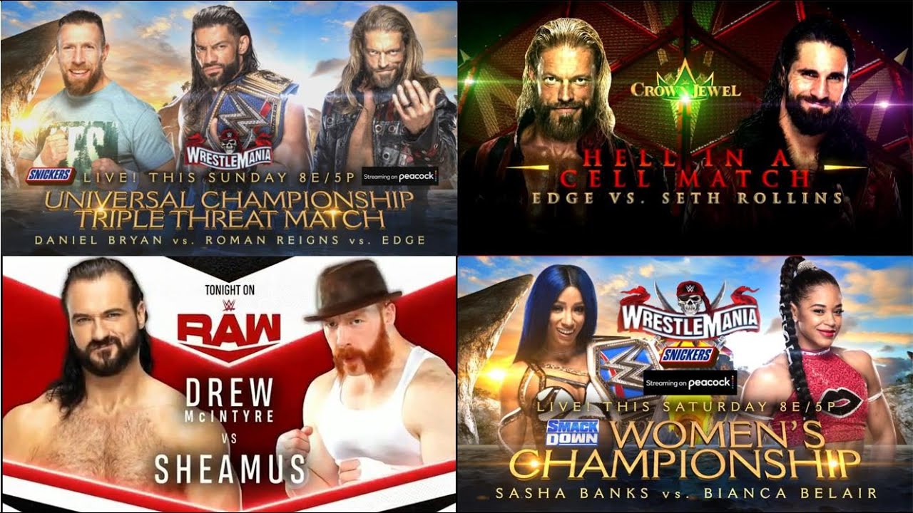 Top 20 WWE Matches of 2021 YouTube