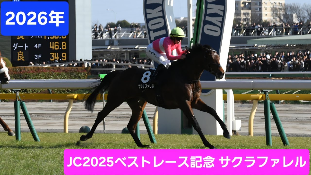 【現地映像】2026年ジャパンカップ2025年ロンジンワールドベストレース受賞記念（4歳上3勝クラス）優勝馬サクラファレル号