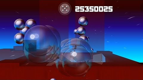Smash Hit Version 1.4.2 Checkpoint 21 with unlimited balls on crystals miss.