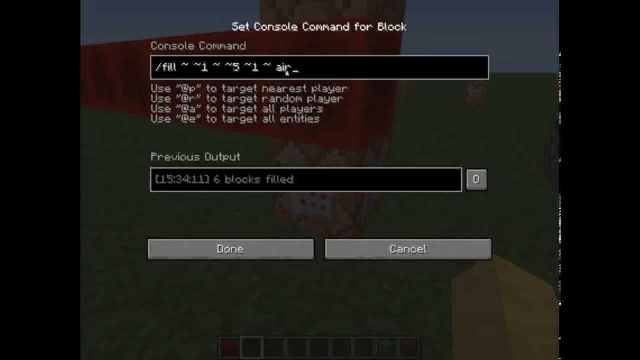 Minecraft Fill Command tutorial HUN YouTube