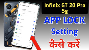 Infinix gt 20 pro 5g app lock/Infinix gt 20 pro 5g me app lock kaise kare/app lock setting