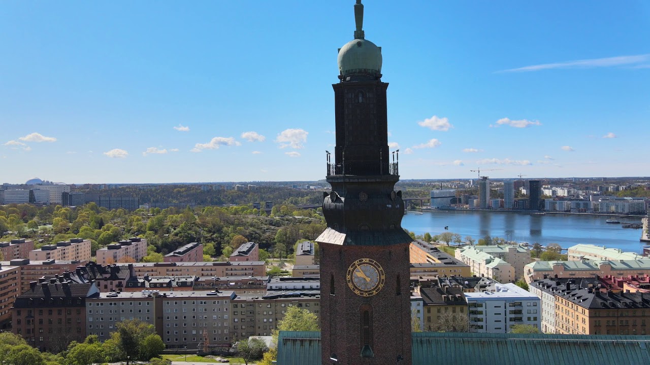MAVIC AIR 2 flying over Stockholm, Södermalm, Sweden