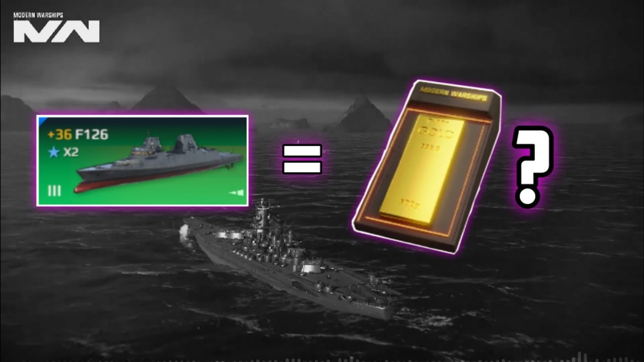 How Much Does F126 Price In Gold? Modern Warships YouTube