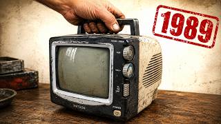 Restoration & Repair Mini TV produced in 1989