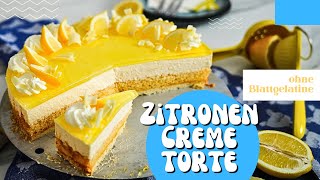 Zitronenkuchen Deluxe Ein Stück Sonnenschein Auf Dem Teller Sahnetorte Rezept Ohne Gelatine