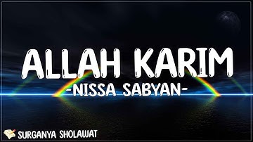 Allah Karim - Nissa Sabyan (Lirik) | qumlil