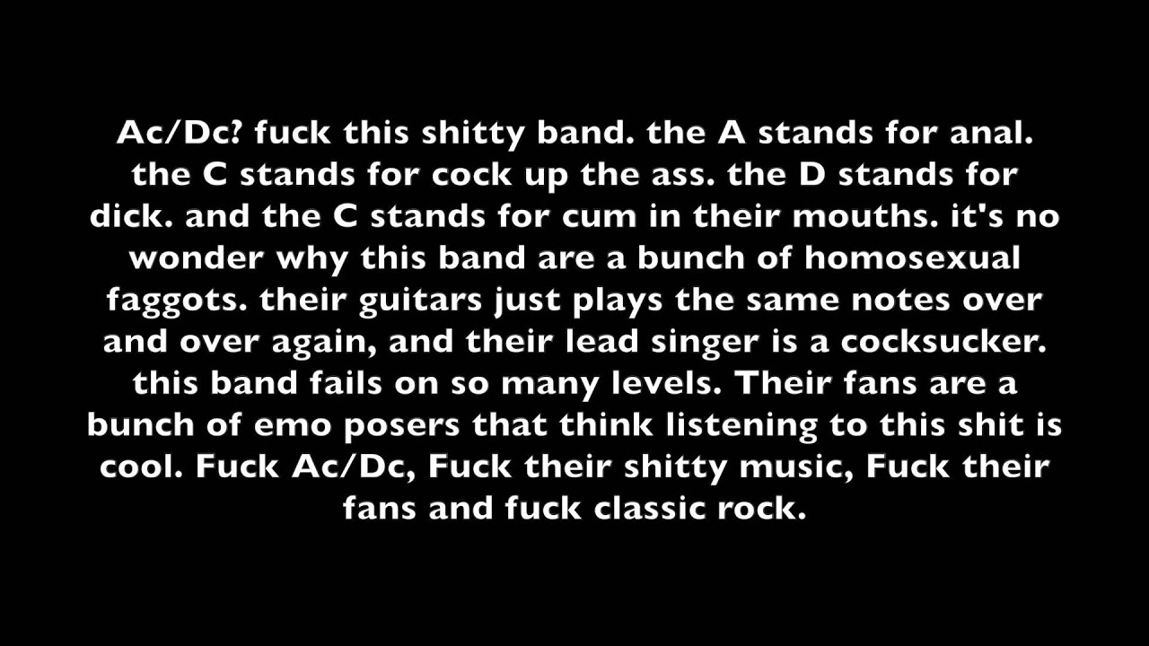 Ac/Dc Sucks - YouTube