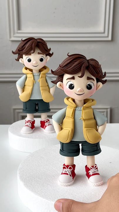 Fondant Boy Cake Topper Tutorial