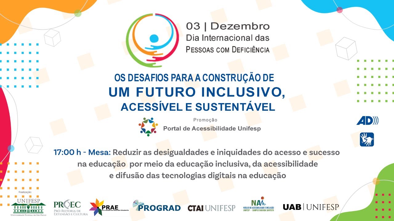 03/12/2021 PcD - Reduzir as desigualdades e iniquidades do acesso e sucesso na educação