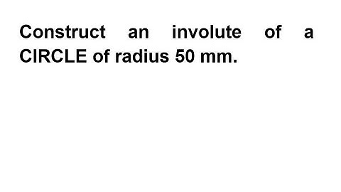 INVOLUTE OF A CIRCLE using AutoCAD 2007