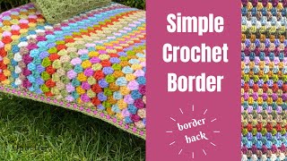 THIS IS THE SIMPLEST CROCHET BORDER YOU WILL EVER MAKE / linen Stitch Crochet Border