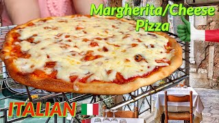 How to Make Simple Margarita Pizza in Hindi / Urdu | Simple Cheese Pizza Recipe | Eggless | Italian