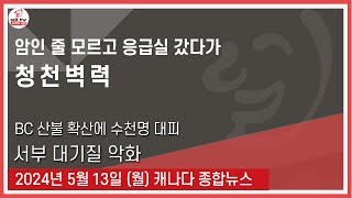 암인 줄 모르고 응급실 갔다가 청천벽력 - 2024년 5월13일 (월)