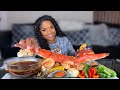 SEAFOOD BOIL| KING CRAB+BUTTER SAUCE UPDATE| ASKING MY HUSBAND QUESTIONS WIVES ARE TOO AFRAID TO ASK