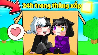 Noob Ruby Thử Thách 24h Sống Trong THÙNG XỐP CẶP ĐÔI Hero Team Trong Minecraft