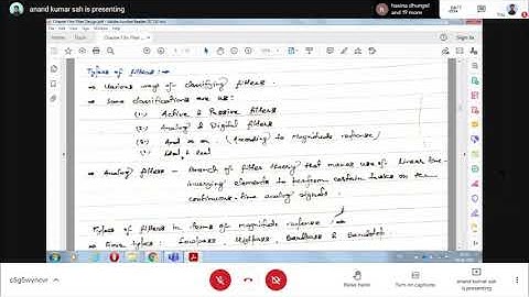 Filter Design| Chapter 1 | Part 1 | BEX 4th year