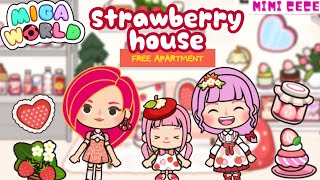 XÂY NHÀ DÂU TÂY NGỌT NGÀO 🍓CĂN HỘ MIỄN PHÍ TRONG MIGA WORLD | Strawberry House Free Apartment Decor screenshot 2