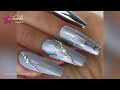WOW-Nails 🌸 Silber Chrome Mirror Nägel mit Nailart - Step by Step Tutorial