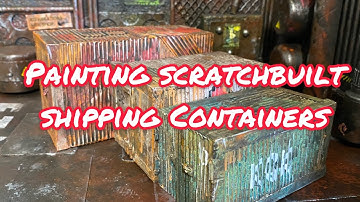 Painting scratchbuilt shipping containers