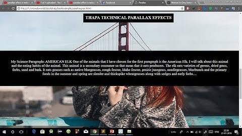 Parallax Website With HTML and CSS in Hindi | Parallax Scrolling Effects with CSS in Hindi
