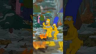 Marge And Homers Naked Lost In The Forest