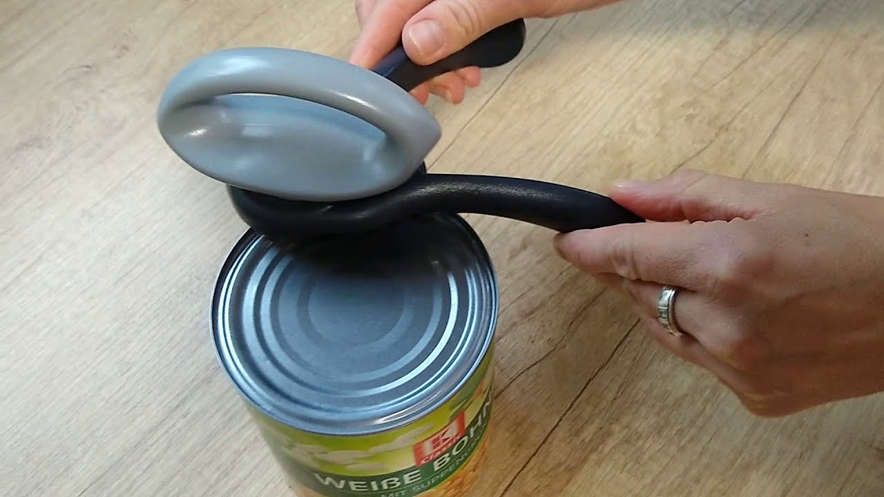 Wie Benutzt Man Einen Dosenöffner Von Fackelmann Dosenöffner benutzen Tupperware Anleitung / can opener tutorial how to