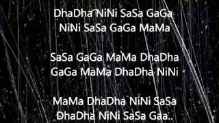 Mere dholna-Full lyric (corrected)(sargam)+english translation.shreya&m.g. sreekumar.