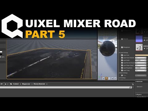 Создание дороги в Quixel Mixer. Часть 5. Blend-материал в Unreal Engine 4