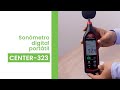 Sonómetro de alta precisión CENTER 323 ¿Cómo se usa?