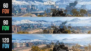 COD: Warzone 60 FOV vs. 90 FOV vs 120 FOV  Gaming (Field of View Comparison)